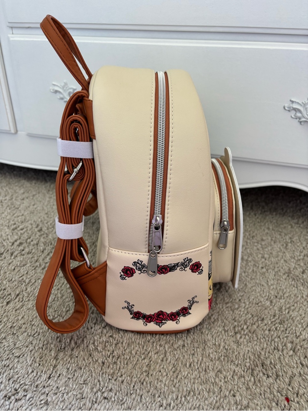 Loungefly Beauty and the Beast Backpack and matching wallet - Picture 3 of 10